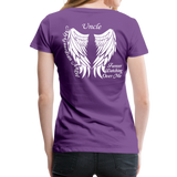 Uncle Guardian Angel Women’s Premium T-Shirt (CK1473W) - purple