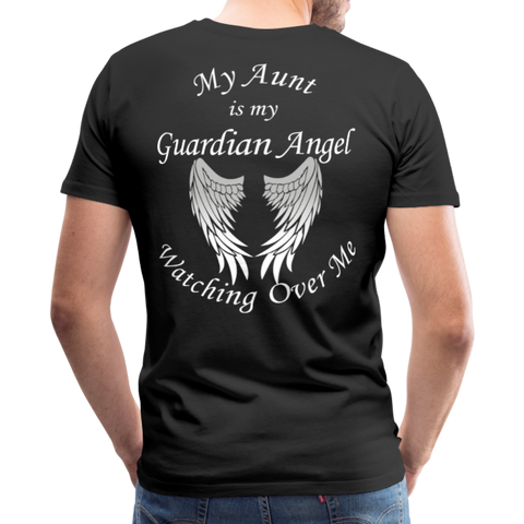 Aunt Guardian Angel Men's Premium T-Shirt (CK1474) - black