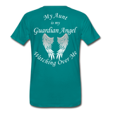 Aunt Guardian Angel Men's Premium T-Shirt (CK1474) - teal