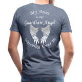 Aunt Guardian Angel Men's Premium T-Shirt (CK1474) - heather blue