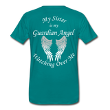 Sister Guardian Angel Men's Premium T-Shirt (CK1476U) - teal