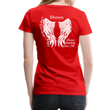 Daddy Guardian Angel Women’s Premium T-Shirt (Ck1479W) - red