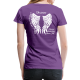 Daddy Guardian Angel Women’s Premium T-Shirt (Ck1479W) - purple