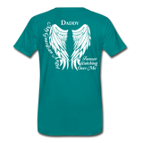 Daddy Guardian Angel Men's Premium T-Shirt (CK1479) - teal