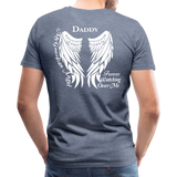 Daddy Guardian Angel Men's Premium T-Shirt (CK1479) - heather blue