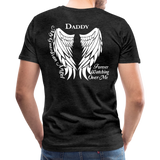Daddy Guardian Angel Men's Premium T-Shirt (CK1479) - charcoal gray