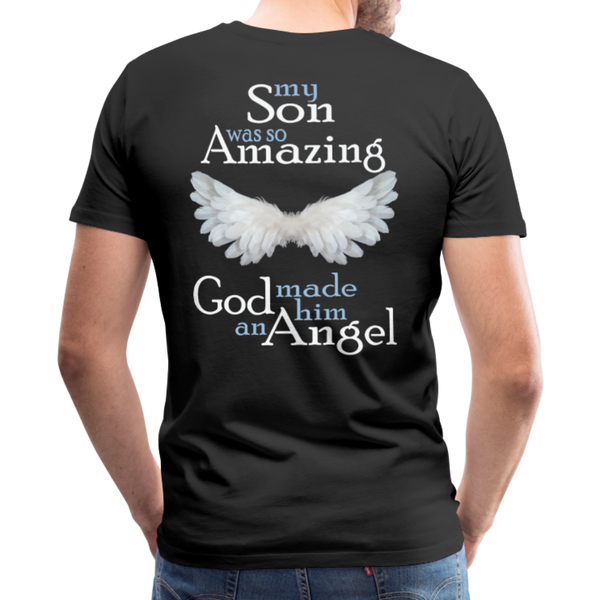 Son Amazing Angel Men's Premium T-Shirt (CK1480) - black