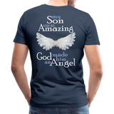 Son Amazing Angel Men's Premium T-Shirt (CK1480) - navy