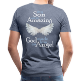 Son Amazing Angel Men's Premium T-Shirt (CK1480) - heather blue