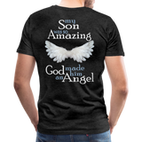 Son Amazing Angel Men's Premium T-Shirt (CK1480) - charcoal gray