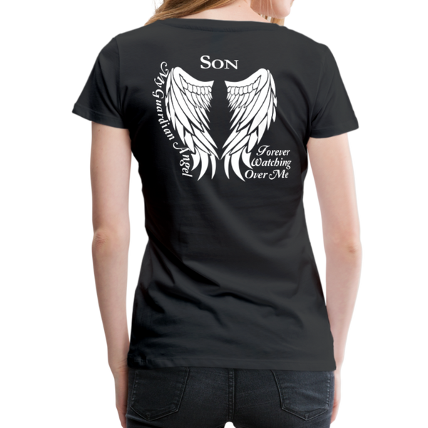 Son Guardian Angel Women’s Premium T-Shirt (Ck1481W) - black