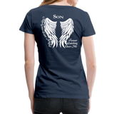 Son Guardian Angel Women’s Premium T-Shirt (Ck1481W) - navy