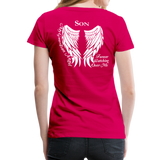Son Guardian Angel Women’s Premium T-Shirt (Ck1481W) - dark pink