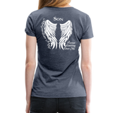 Son Guardian Angel Women’s Premium T-Shirt (Ck1481W) - heather blue