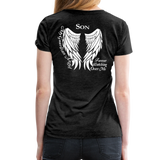 Son Guardian Angel Women’s Premium T-Shirt (Ck1481W) - charcoal gray