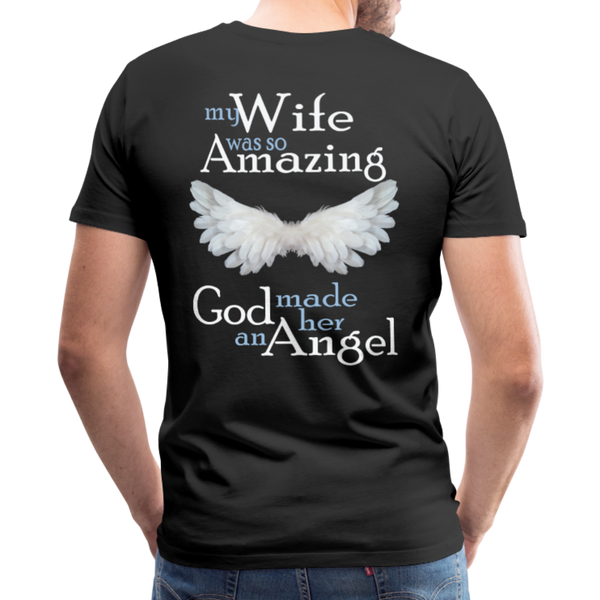 Wife Amazing Angel Men's Premium T-Shirt (CK1482U) - black