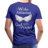 Wife Amazing Angel Men's Premium T-Shirt (CK1482U) - royal blue