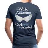 Wife Amazing Angel Men's Premium T-Shirt (CK1482U) - navy
