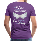Wife Amazing Angel Men's Premium T-Shirt (CK1482U) - purple