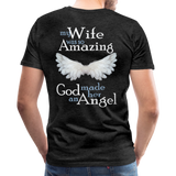 Wife Amazing Angel Men's Premium T-Shirt (CK1482U) - charcoal gray