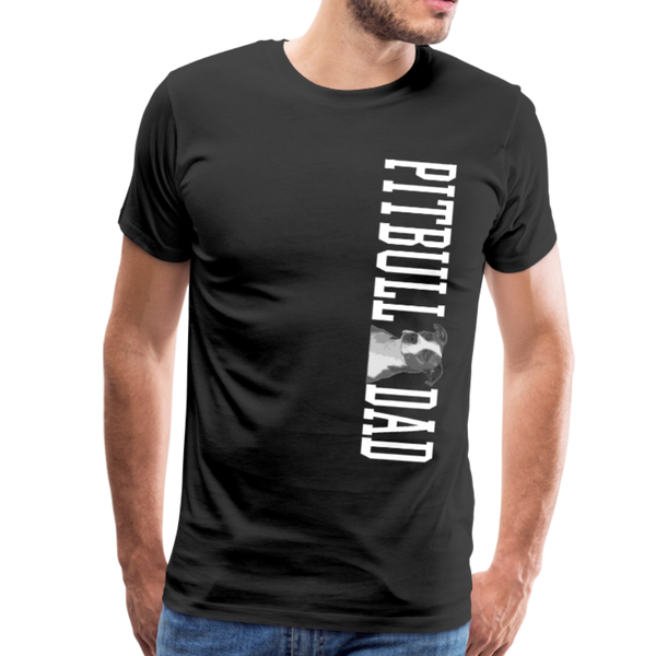 Pitbull Dad Men's Premium T-Shirt (CK1513) - black