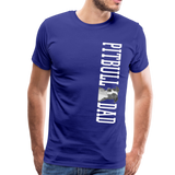 Pitbull Dad Men's Premium T-Shirt (CK1513) - royal blue