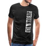 Pitbull Dad Men's Premium T-Shirt (CK1513) - charcoal gray
