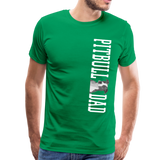 Pitbull Dad Men's Premium T-Shirt (CK1513) - kelly green