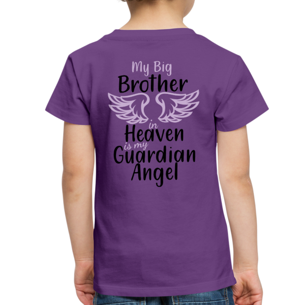 Big Brother in Heaven Toddler Premium T-Shirt - purple