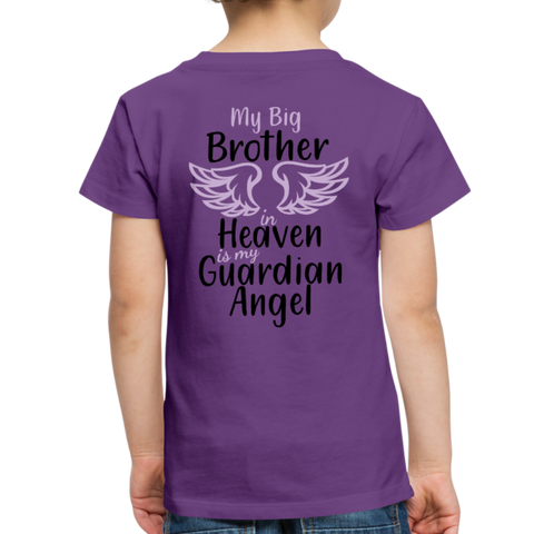 Big Brother in Heaven Toddler Premium T-Shirt - purple