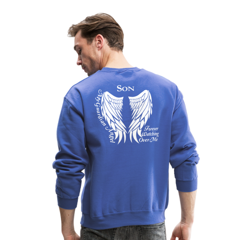 Son Guardian Angel Crewneck Sweatshirt - royal blue