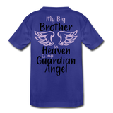 My Big Brother in Heaven Kids' Premium T-Shirt - royal blue