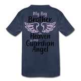 My Big Brother in Heaven Kids' Premium T-Shirt - navy