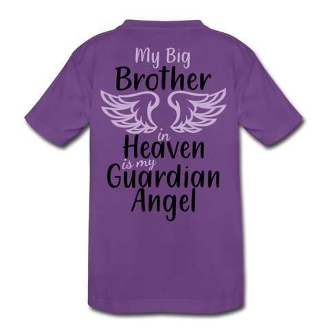 My Big Brother in Heaven Kids' Premium T-Shirt - purple