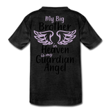 My Big Brother in Heaven Kids' Premium T-Shirt - charcoal gray