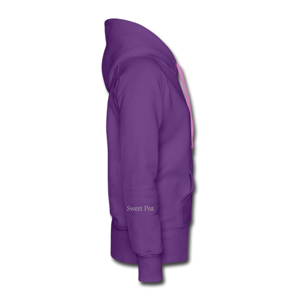 Sweet Pea Women’s Premium Hoodie - purple