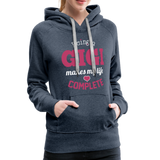 Being a Gigi Makes My Life Complete Women’s Premium Hoodie (CK1587) - heather denim