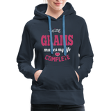 Being a Grams makes my life Complete Women’s Premium Hoodie (CK1589) - navy