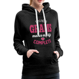 Being a Grams makes my life Complete Women’s Premium Hoodie (CK1589) - charcoal gray