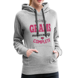 Being a Grams makes my life Complete Women’s Premium Hoodie (CK1589) - heather gray