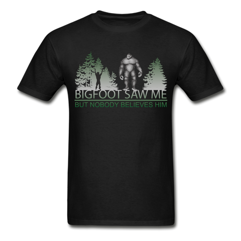 Bigfoot Saw Me Gildan Ultra Cotton Adult T-Shirt - black