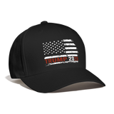 Trump 2020 American Flag Baseball Cap - black