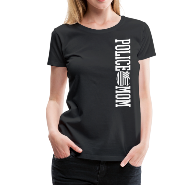 Police Mom  Women’s Premium T-Shirt (CK1592) - black