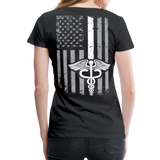 Nurse Flag White Women’s Premium T-Shirt (CK1600) - black