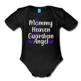My Mommy 2 Organic Short Sleeve Baby Bodysuit - black