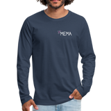 Being a Mema Makes My Life Complete Men's Premium Long Sleeve T-Shirt - navy