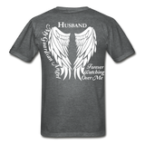 Husband Guardian Angel Gildan Ultra Cotton Adult T-Shirt - deep heather