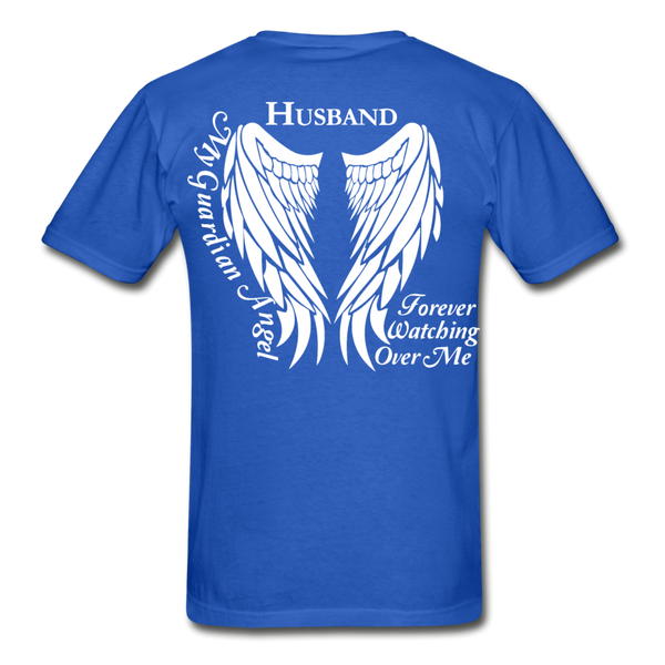 Husband Guardian Angel Gildan Ultra Cotton Adult T-Shirt - royal blue