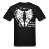 Husband Guardian Angel Gildan Ultra Cotton Adult T-Shirt - black