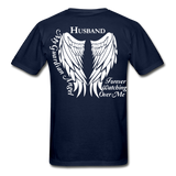 Husband Guardian Angel Gildan Ultra Cotton Adult T-Shirt - navy